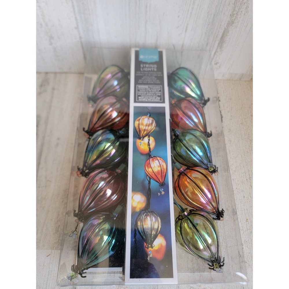 Home NEW string lights hot air balloon rainbow unique decor indoor outdoor